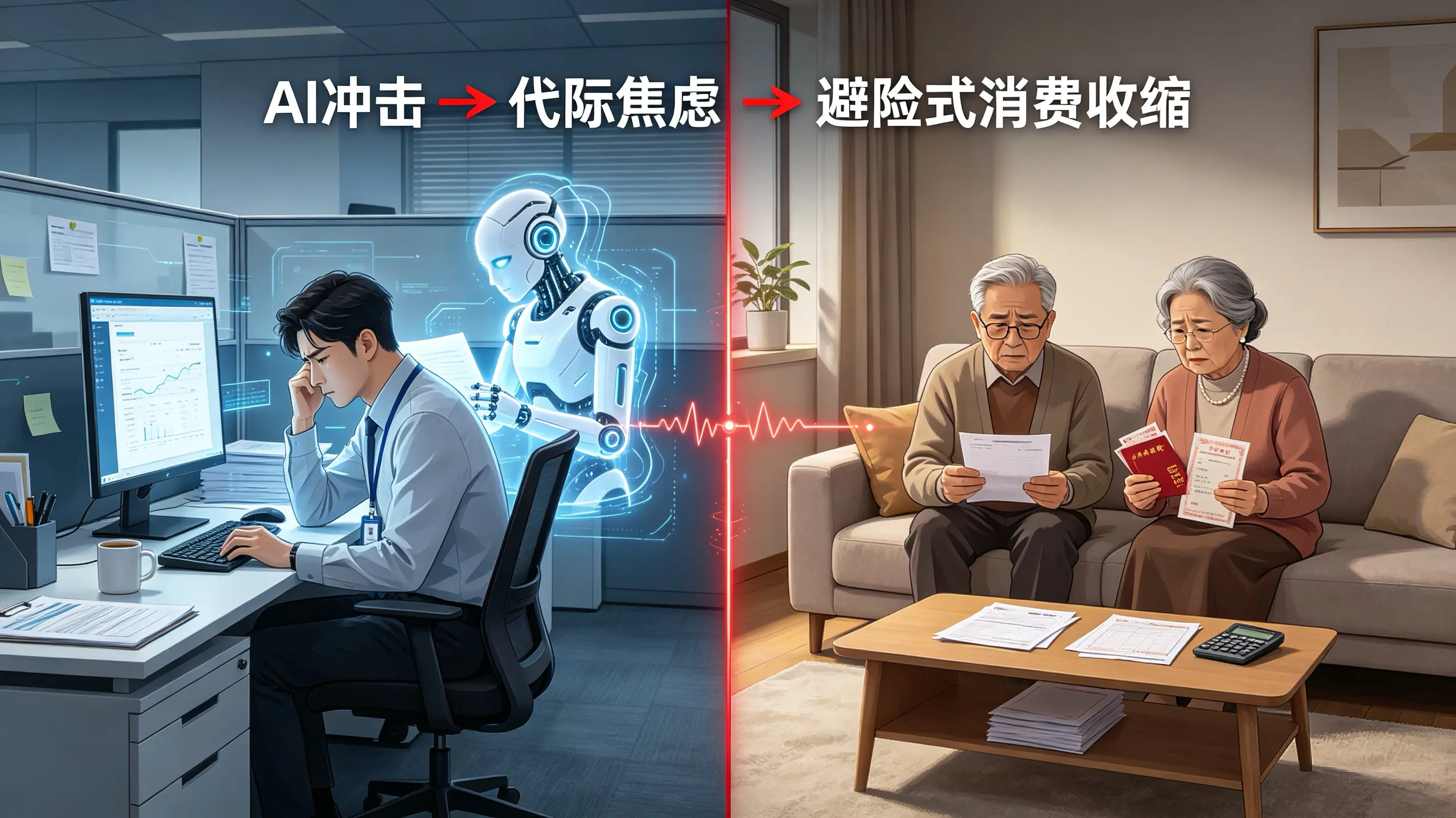 AI冲击、代际焦虑与大健康产业变局的连锁反应：如何继续接住中老年群体消费的“万亿钱袋子”。